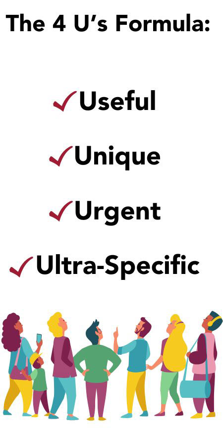 the-4-u's-formula-graphic The 4 U’s: Useful, Unique, Urgent, Ultra-Specific