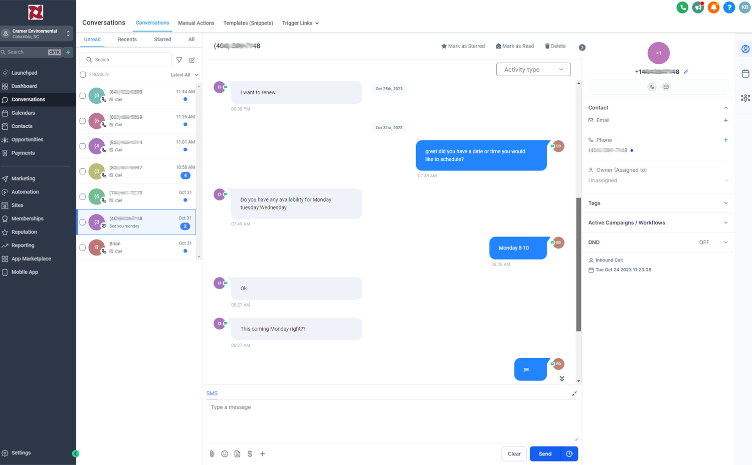customer-communications-text-calls-tracking-google-website Immediately respond to texts, emails and many other communications