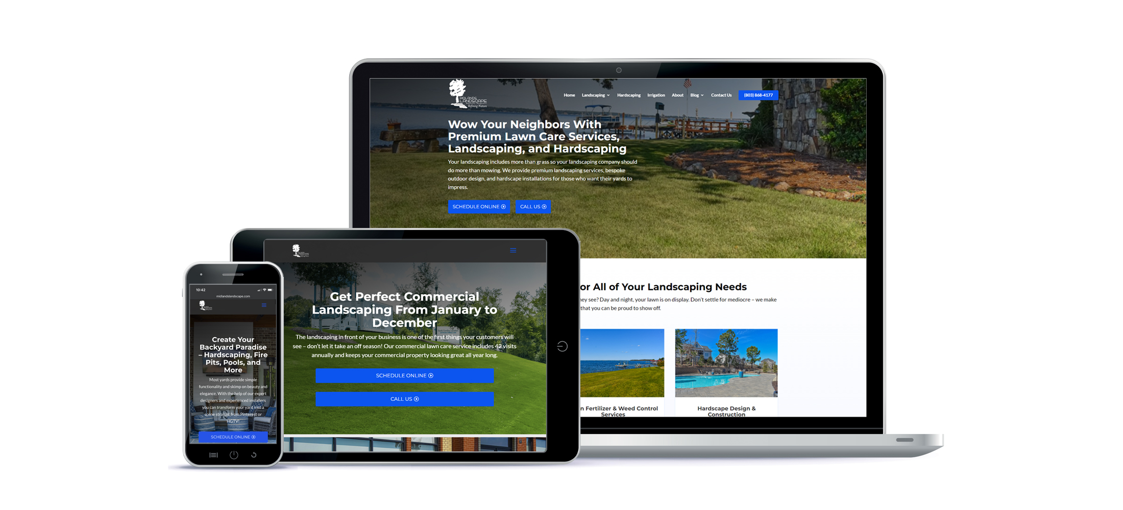 midlands-landscape-website-desktop-tablet-mobile startup-concept-toy-rocket-takes-off-spewing-smoke-from-laptop-with-business-diagrams-graphics-white-background-3d-rendering